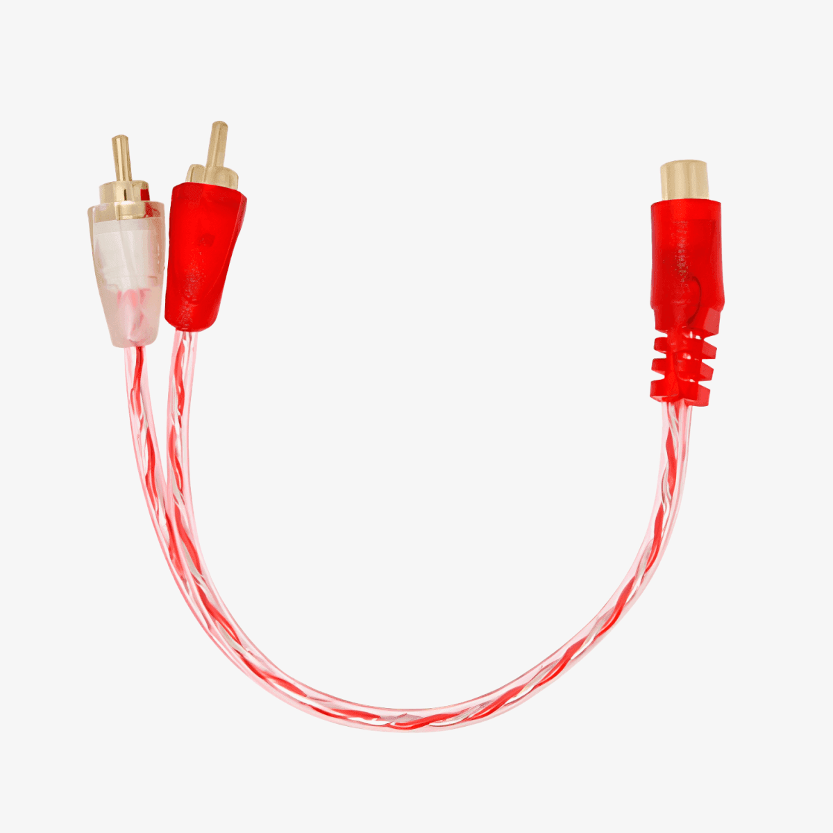 CABO Y  SILICONADO - 13 CM ( 2 MACHO X 1 FÊMEA)